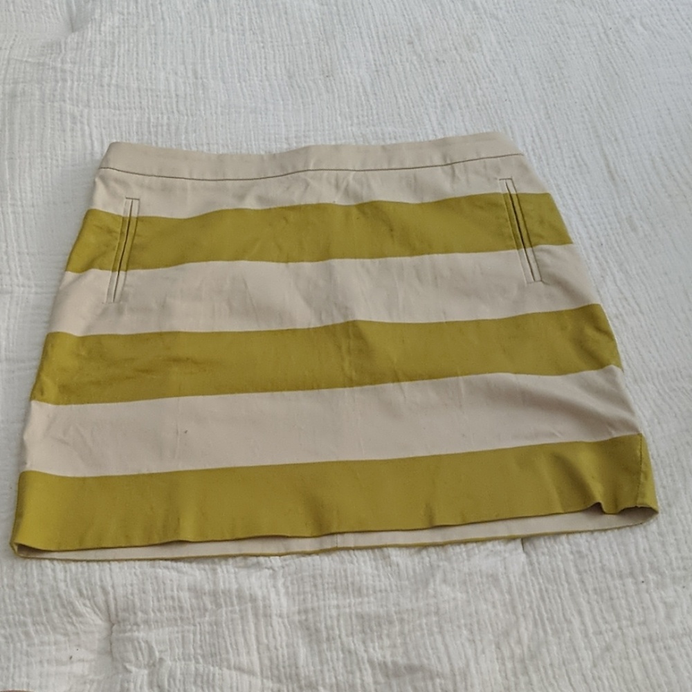 J.Crew Striped Mini Skirt